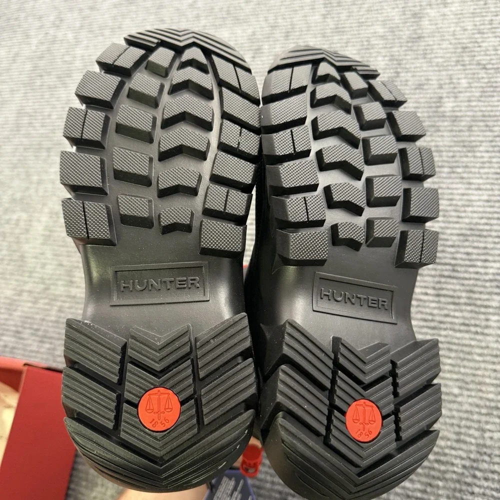 Hunter Intrepid Short Snow‎ Boots Women's Size 8 Black Winter Puff Insulated NWB